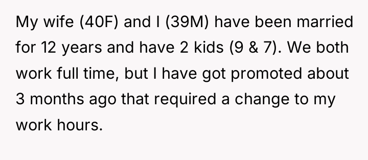 My wife (40F) and I (39M) have been married for...