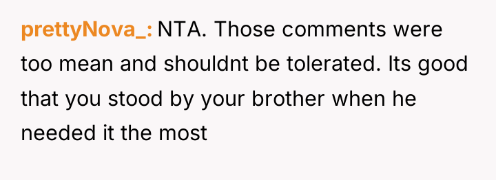 prettyNova_ NTA. Those comments were too mean and shouldnt be...