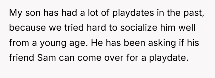 My son has had a lot of playdates in the...