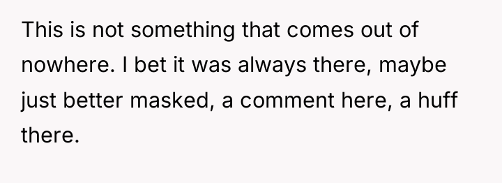 This is not something that comes out of nowhere. I...