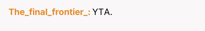 The_final_frontier_ YTA.