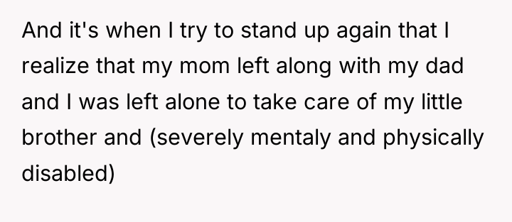 And it's when I try to stand up again that...