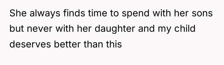 She always finds time to spend with her sons but...