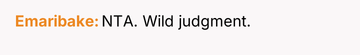 Emaribake NTA. Wild judgment.