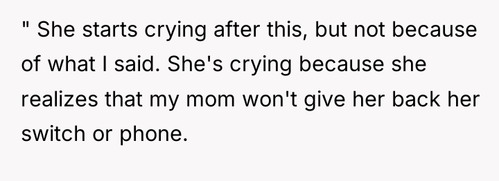 " She starts crying after this, but not because of...
