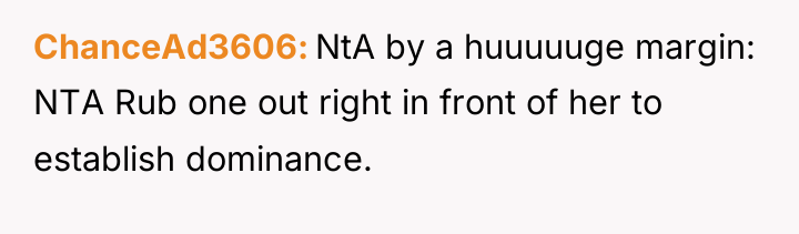 ChanceAd3606 NtA by a huuuuuge margin: NTA Rub one out...