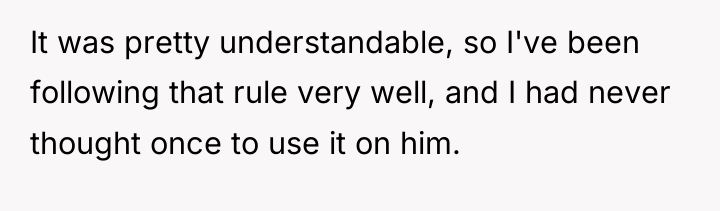 It was pretty understandable, so I've been following that rule...