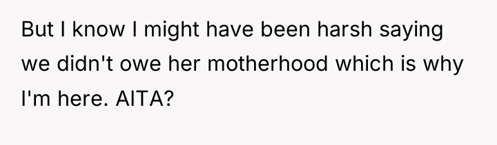 But I know I might have been harsh saying we...