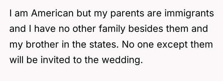 I am American but my parents are immigrants and I...