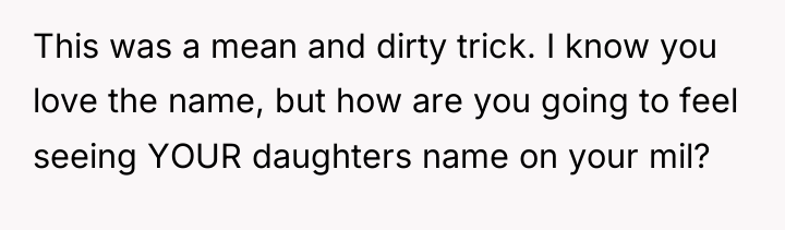 This was a mean and dirty trick. I know you...