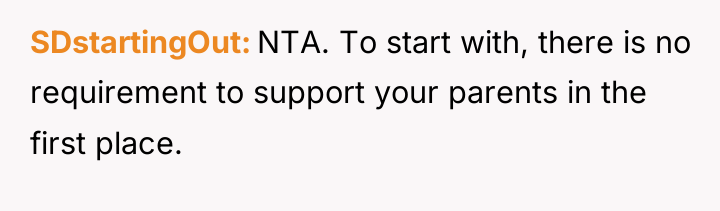 SDstartingOut NTA. To start with, there is no requirement to...