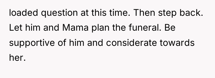 loaded question at this time. Then step back. Let him...