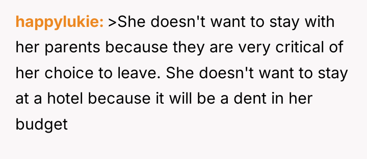 happylukie >She doesn't want to stay with her parents because...