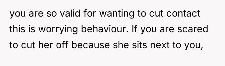 you are so valid for wanting to cut contact this...