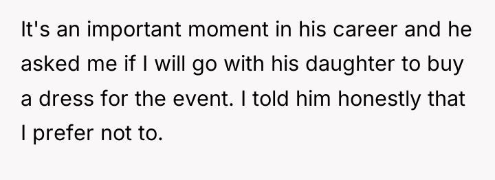 It's an important moment in his career and he asked...