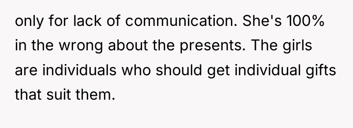only for lack of communication. She's 100% in the wrong...