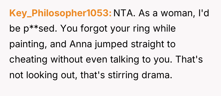 Key_Philosopher1053 NTA. As a woman, I'd be p**sed. You forgot...