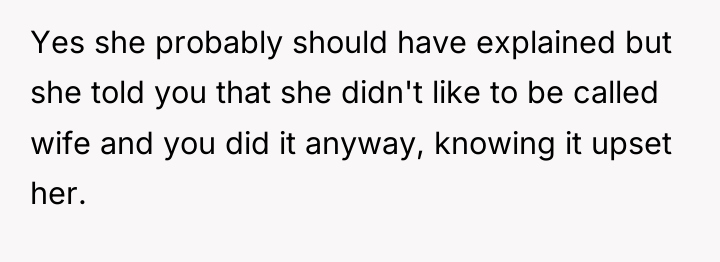 Yes she probably should have explained but she told you...