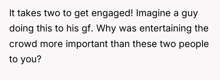 It takes two to get engaged! Imagine a guy doing...