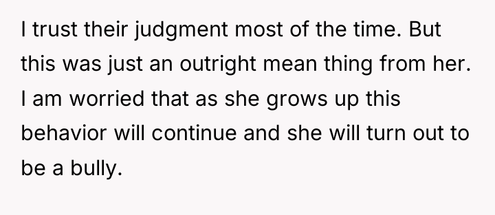 I trust their judgment most of the time. But this...