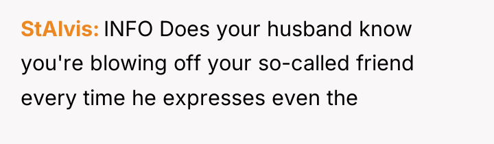 StAlvis INFO Does your husband know you're blowing off your...