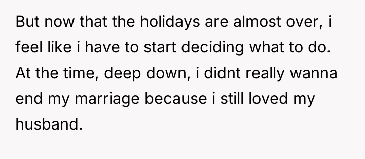 But now that the holidays are almost over, i feel...
