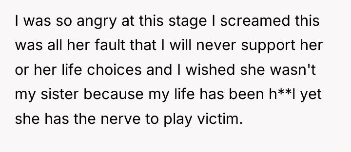 I was so angry at this stage I screamed this...