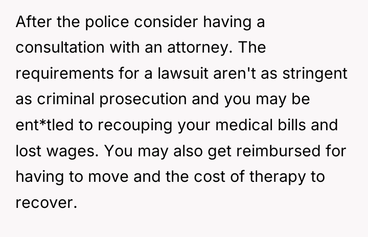 After the police consider having a consultation with an attorney....