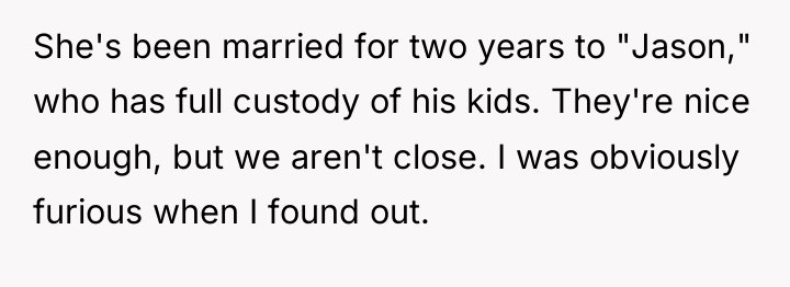 She's been married for two years to "Jason," who has...