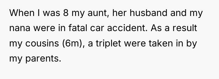 When I was 8 my aunt, her husband and my...