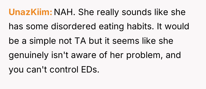 UnazKiim NAH. She really sounds like she has some disordered...