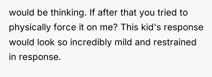 would be thinking. If after that you tried to physically...