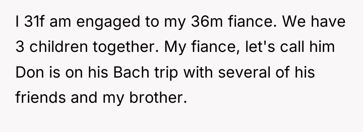 I 31f am engaged to my 36m fiance. We have...