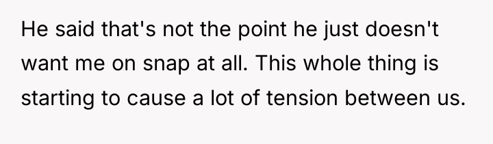 He said that's not the point he just doesn't want...