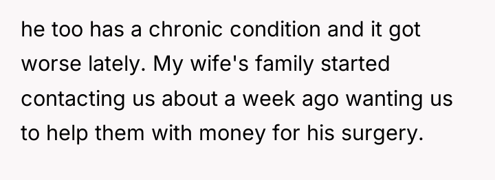 he too has a chronic condition and it got worse...