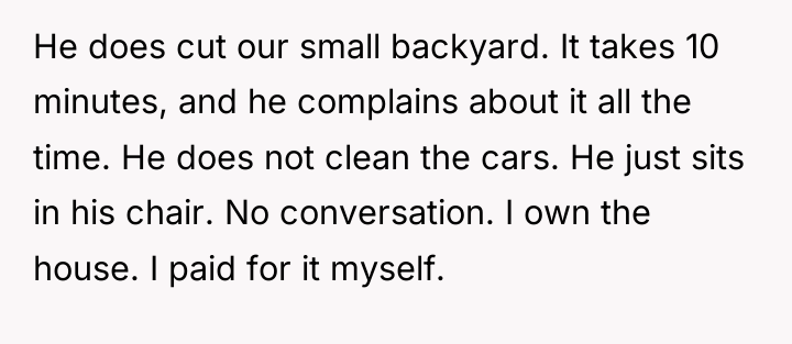 He does cut our small backyard. It takes 10 minutes,...