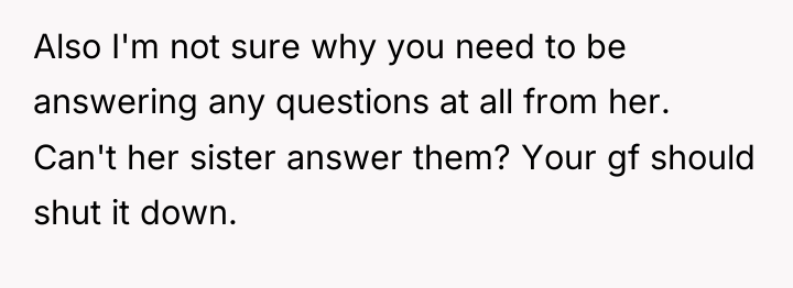 Also I'm not sure why you need to be answering...