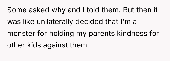 Some asked why and I told them. But then it...