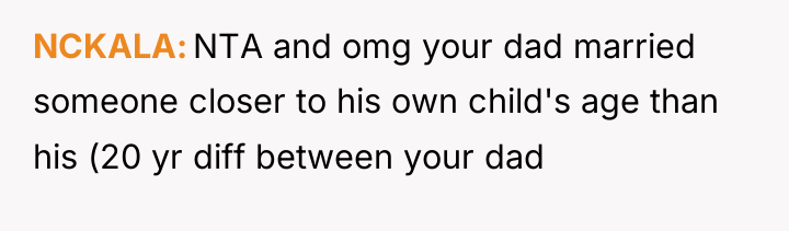 NCKALA NTA and omg your dad married someone closer to...