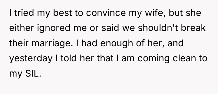 I tried my best to convince my wife, but she...