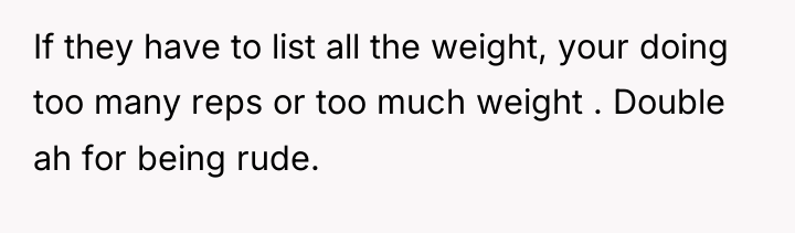 If they have to list all the weight, your doing...