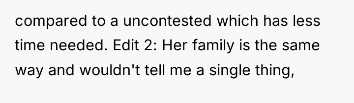 compared to a uncontested which has less time needed. Edit...