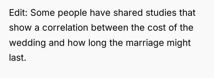 Edit: Some people have shared studies that show a correlation...