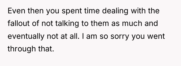 Even then you spent time dealing with the fallout of...