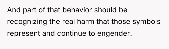 And part of that behavior should be recognizing the real...