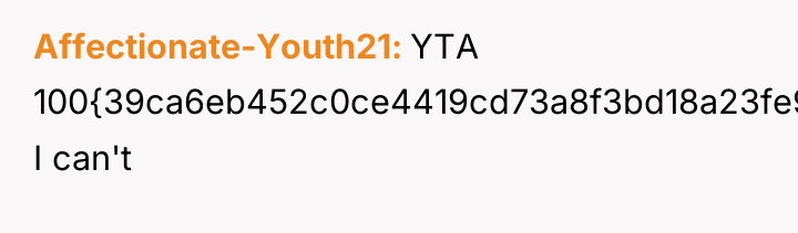 Affectionate-Youth21 YTA 100{39ca6eb452c0ce4419cd73a8f3bd18a23fe95ab4febb092bc2ab1b542eeea82f} I can't