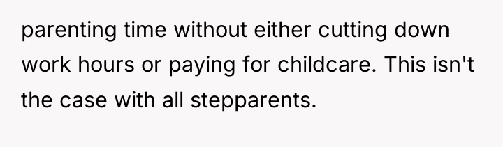 parenting time without either cutting down work hours or paying...