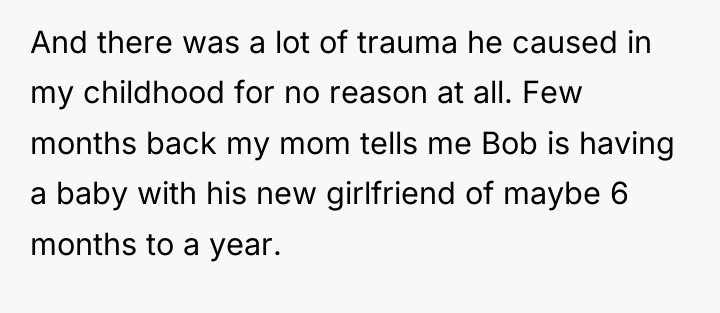 And there was a lot of trauma he caused in...