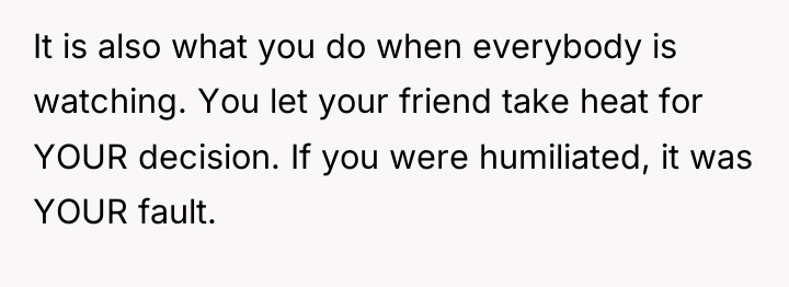 It is also what you do when everybody is watching....