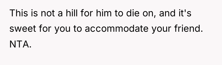 This is not a hill for him to die on,...